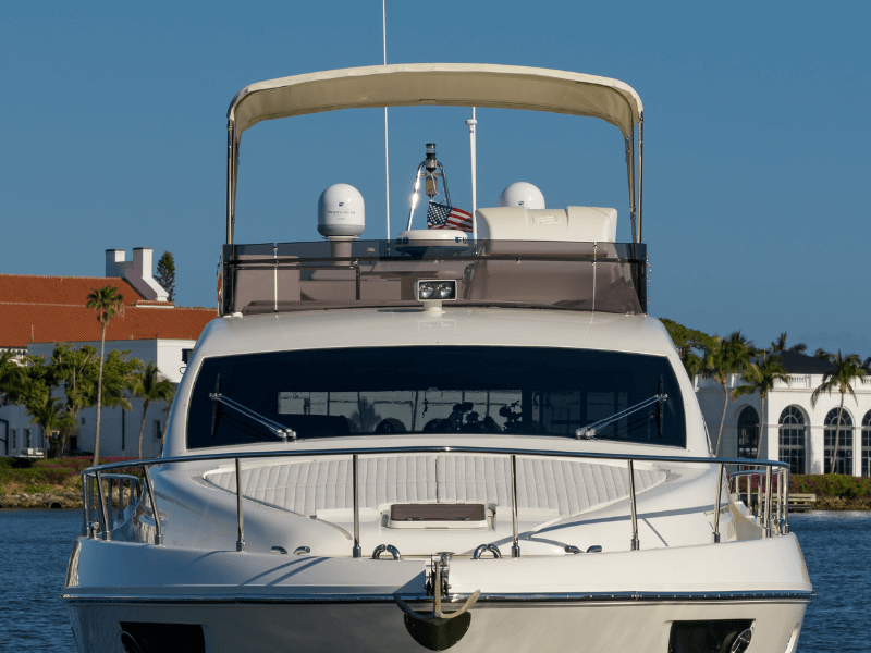 yacht in the water
